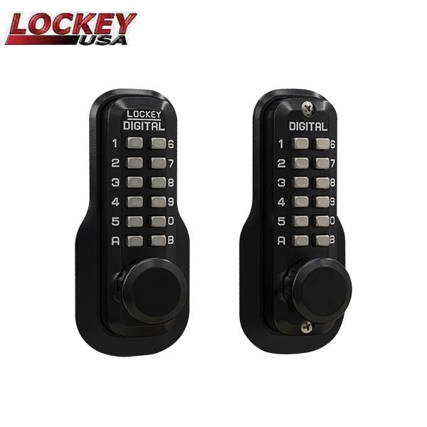 M230-DC - Mechanical Keyless Double Combination Deadlocking Spring Latch - Jet Black